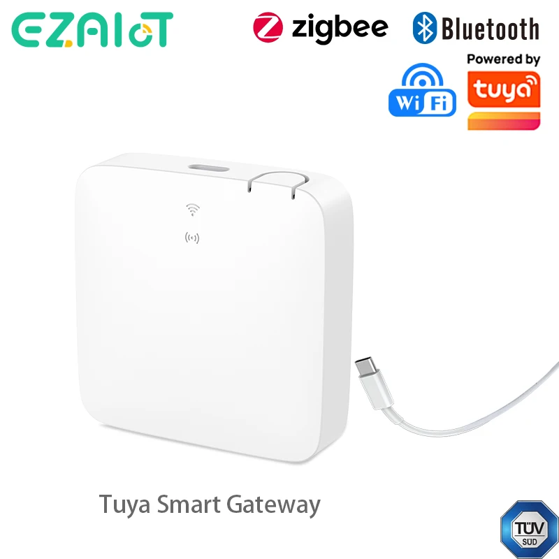 Фото Умный многорежимный шлюз Tuya ZigBee Bluetooth Mesh Hub Автоматизация умного дома Беспроводной мост через приложение Smart Life Дистанционное управление №1