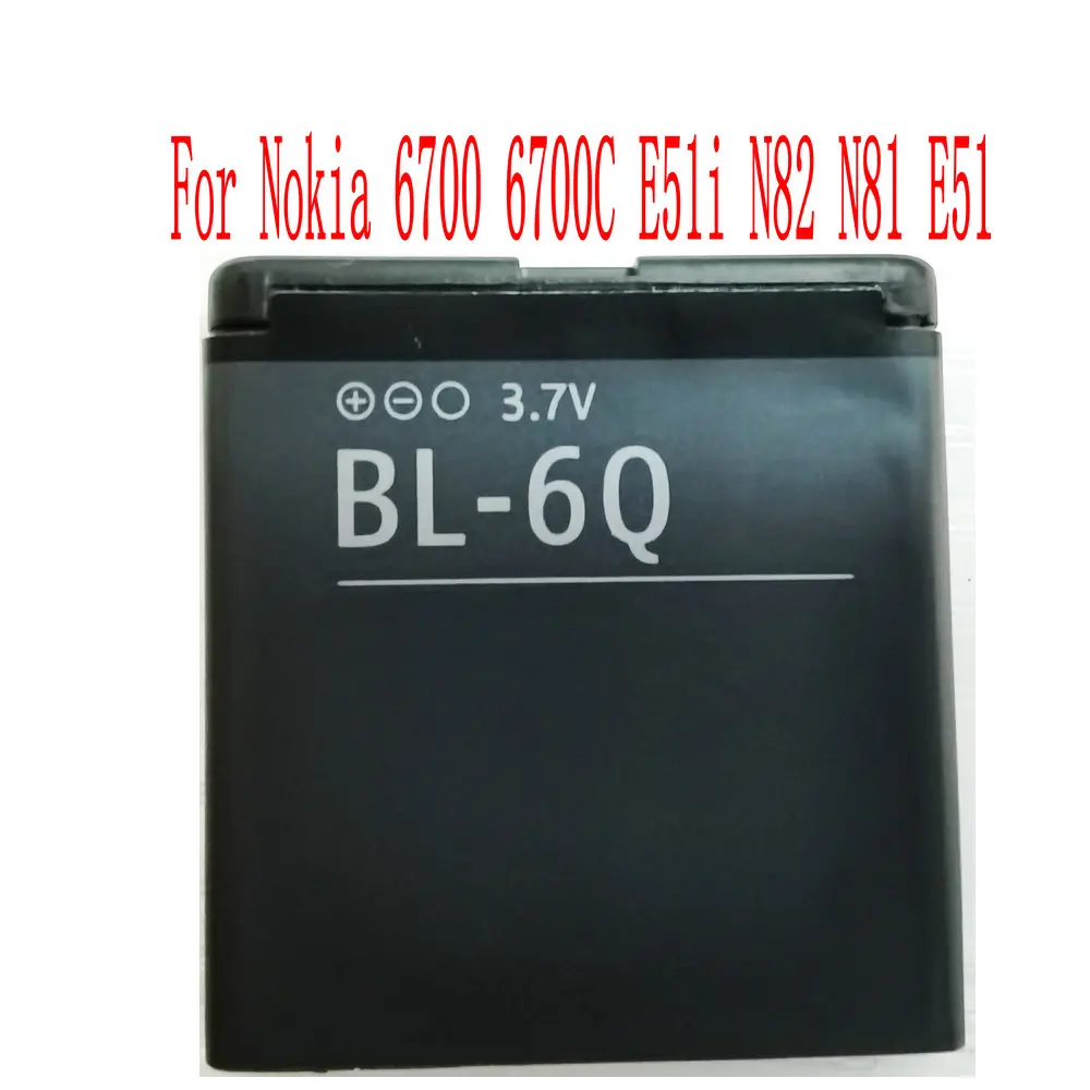 

New High Quality 970mAh BL-6Q Battery For Nokia 6700 Classic 6700C E51i N82 N81 E51 Mobile Phone