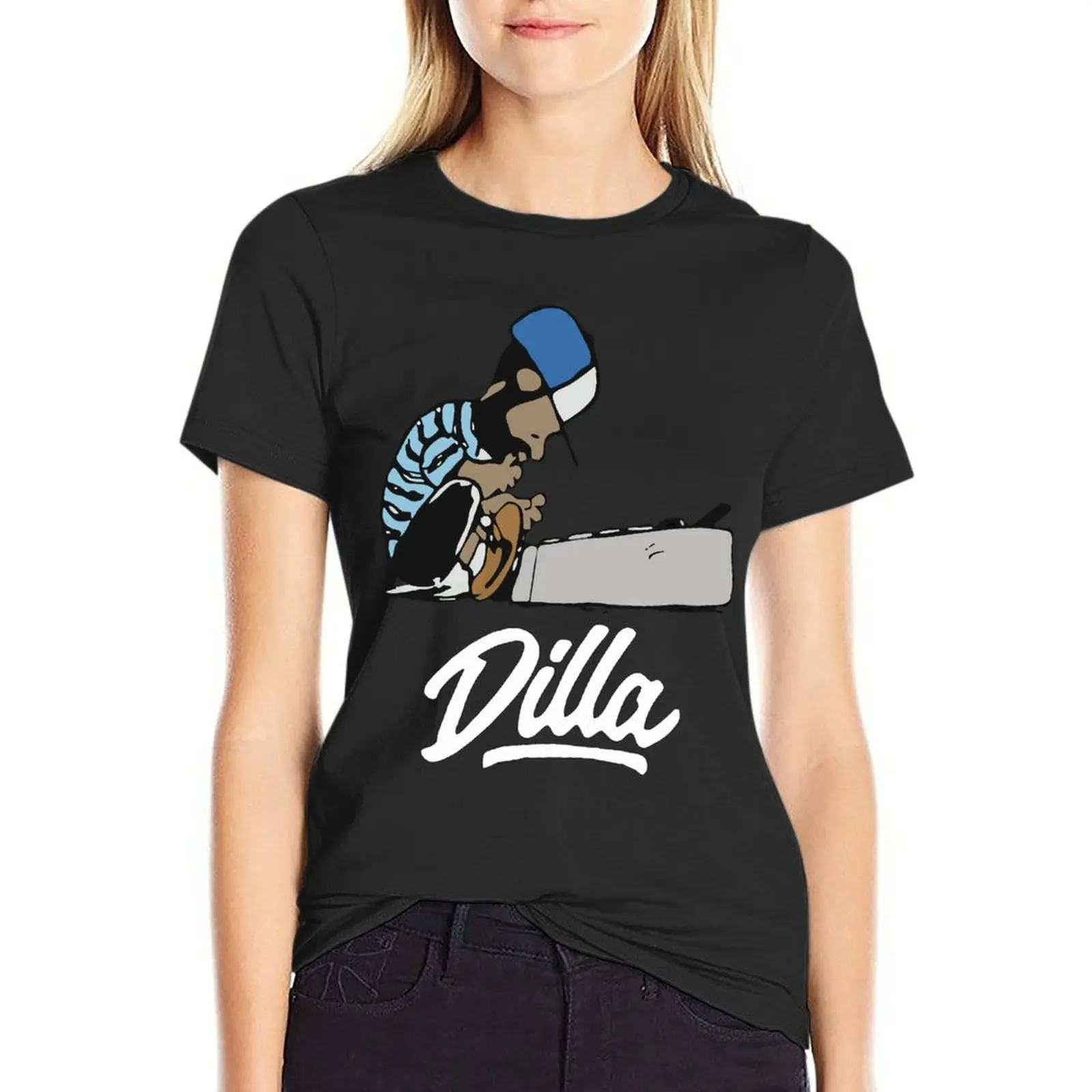 

Футболка J Dilla Jay Dee Mf большого размера, женская одежда, уличная одежда с коротким рукавом, женские топы, футболка