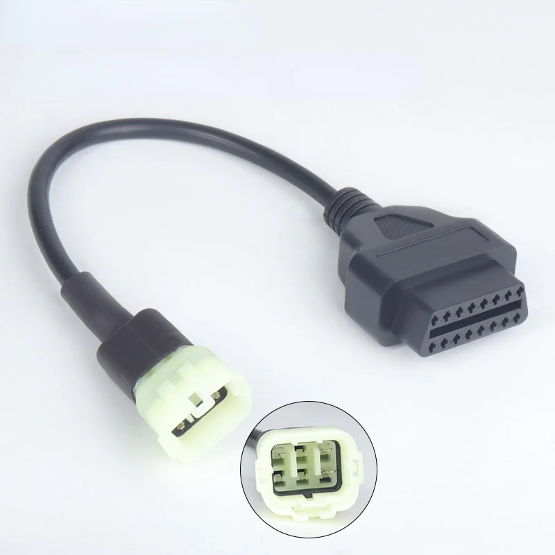 

Motorcycle OBD2 OBD Diagnostic Tool Connector Adapter Plug 6PIN Cable For Honda Suzuki Yamaha