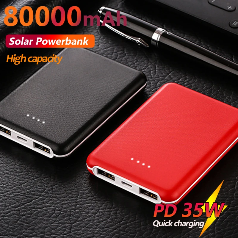 

Портативный внешний аккумулятор на 80000 мАч, внешний аккумулятор для быстрой зарядки Xiaomi Mi Samsung IPhone