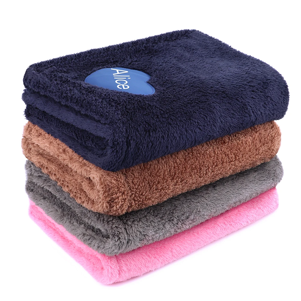 

Personalized Dog Mat Soft Fleece Dogs Bed Blanket Warm Puppy Cat Sleeping Mattress Cushion Free Print Pet Supplies Big Size Pink