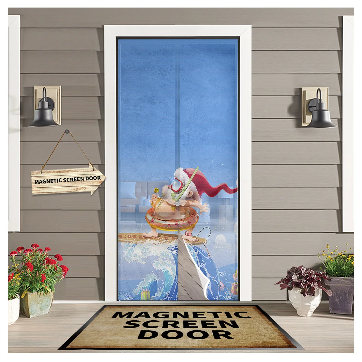 

Санта для летнего отдыха искусственная защита от комаров для спальни магнитные подвесные шторы оконный экран марлевая дверная занавеска