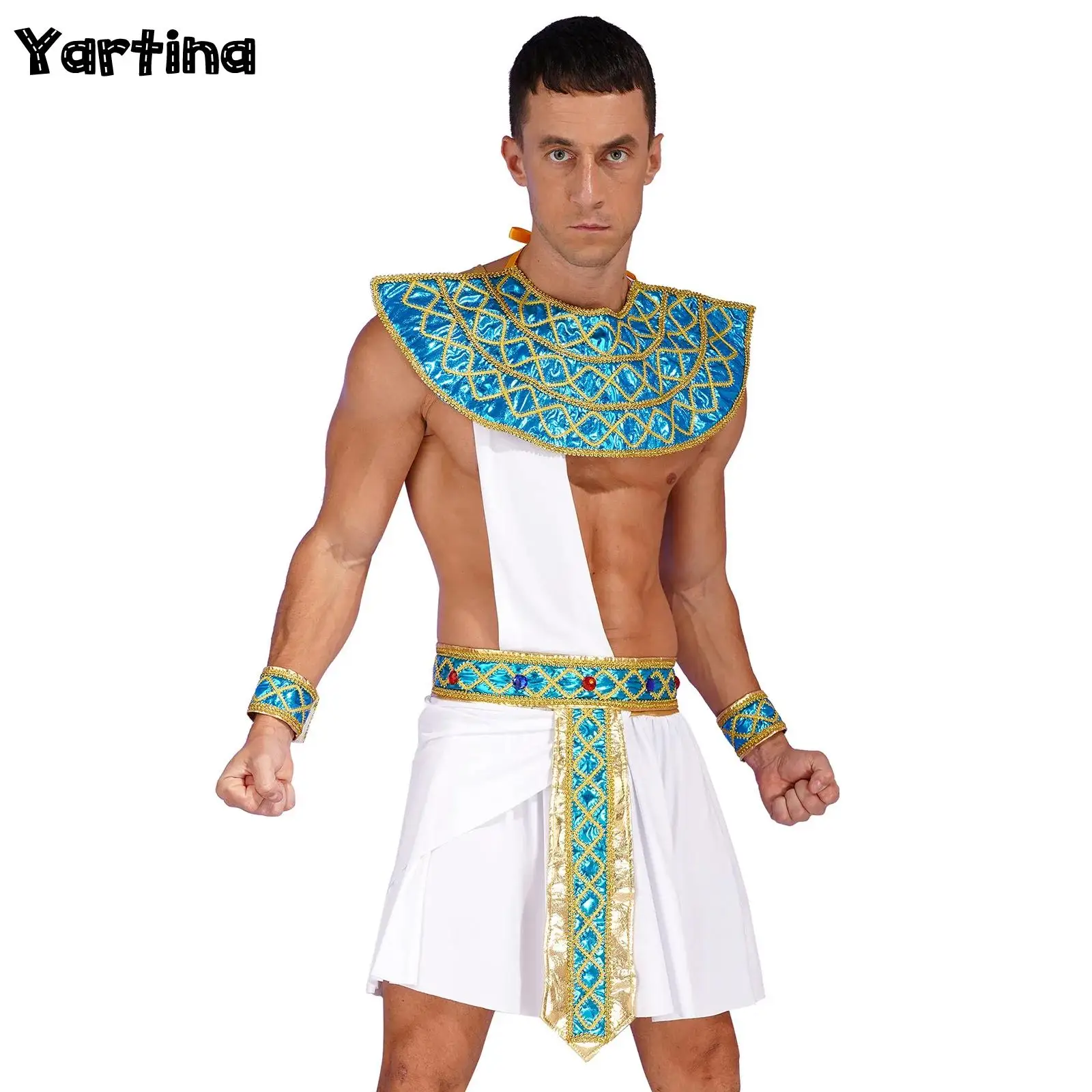 Мужской костюм для косплея древнегреческого Рима Египетский король египетская
