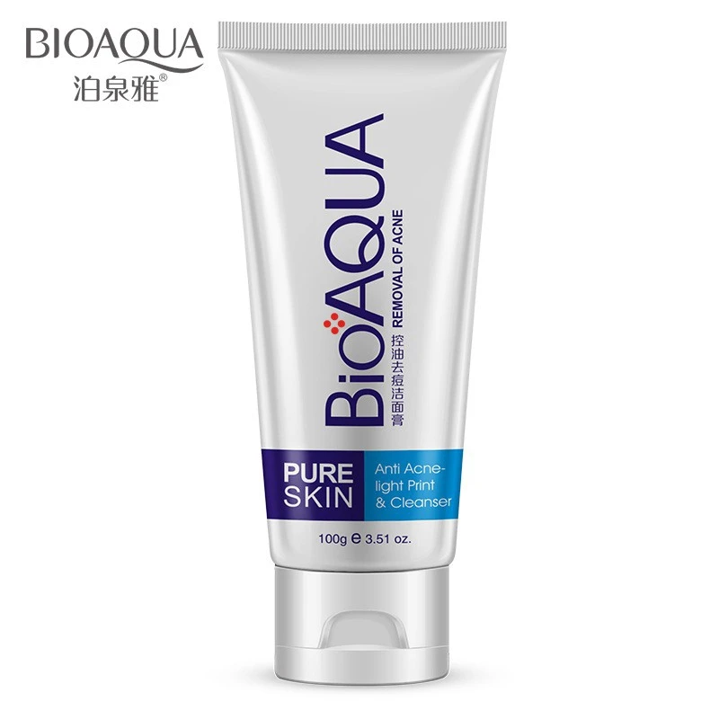 BIOAQUA Pure Skin Anti Acne Light Print Cleanser 100g