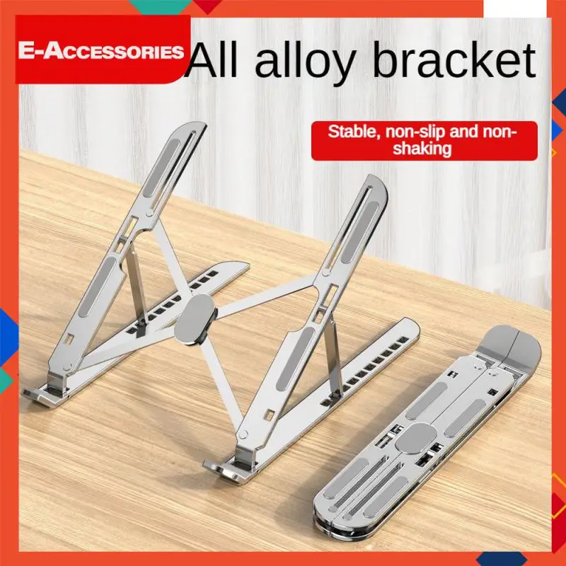 

High Standard Dual Axis Design Notebook Stand Strictly Select Aluminum Alloy Materials Anti Slip Design At The Bottom