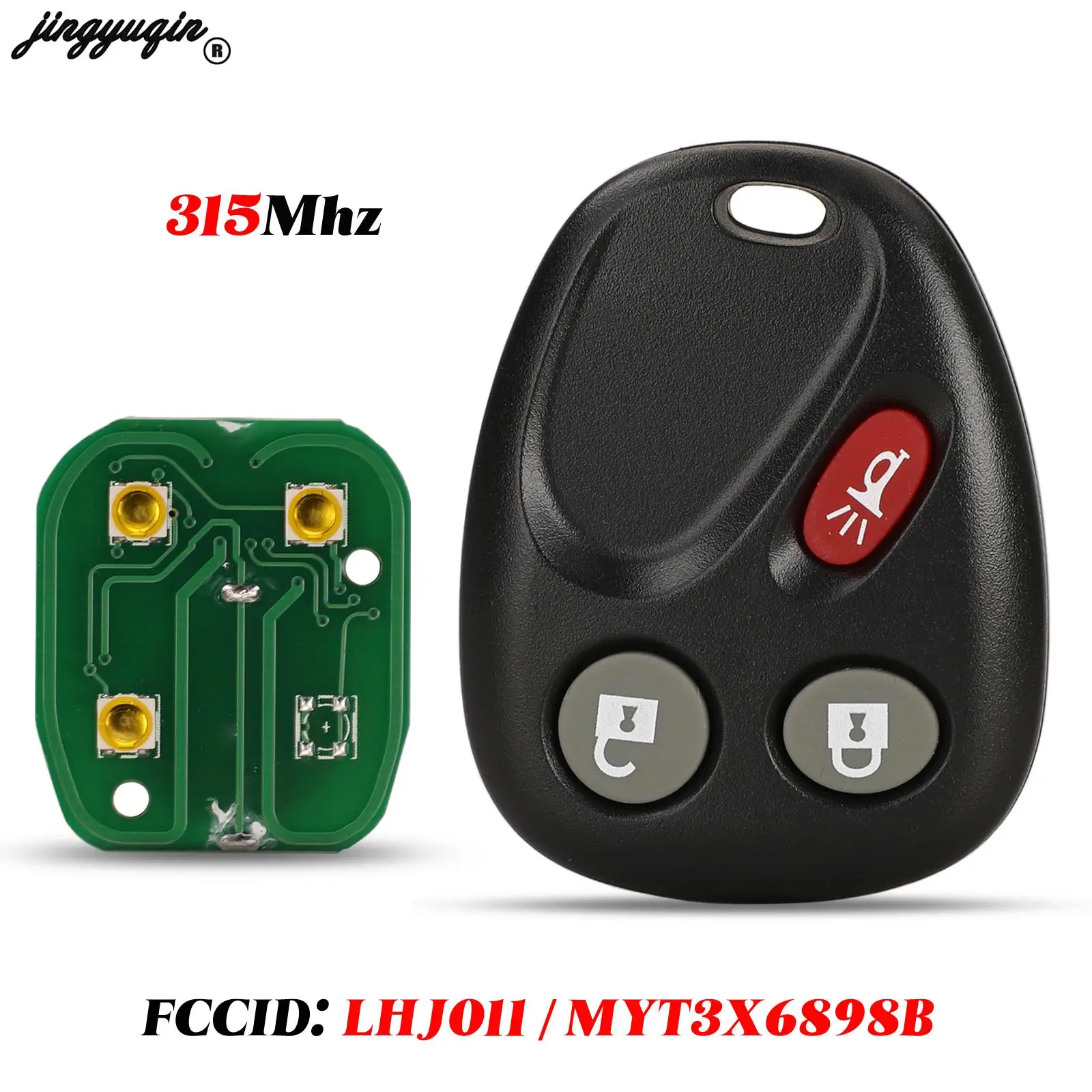 Jingyuqin 3 кнопки для GM Hummer H2 Chevrolet avalcadillac Escalade дистанционный Автомобильный ключ 315
