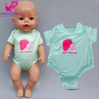 Кукла для новорожденных, 18 дюймов, 43 см, розовое платье с трусами, Одежда для кукол для мальчиков и девочек 18 дюймов, 45 см, рубашка и джинсовые брюки