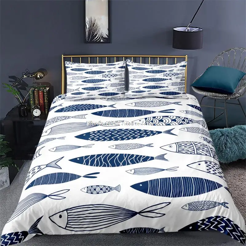 

Luxury 3D Lucky Fish Print Home Living Duvet Cover Pillowcase Kids Bedding Set Queen and King EU/US/AU/UK Size
