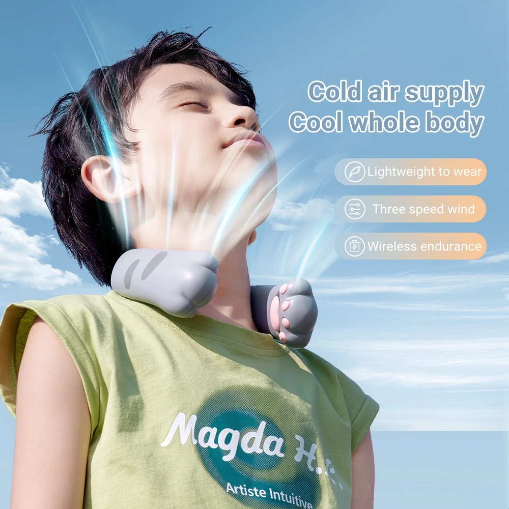 

Мини-вентилятор электрический бесшумный на шею, с зарядкой от USB