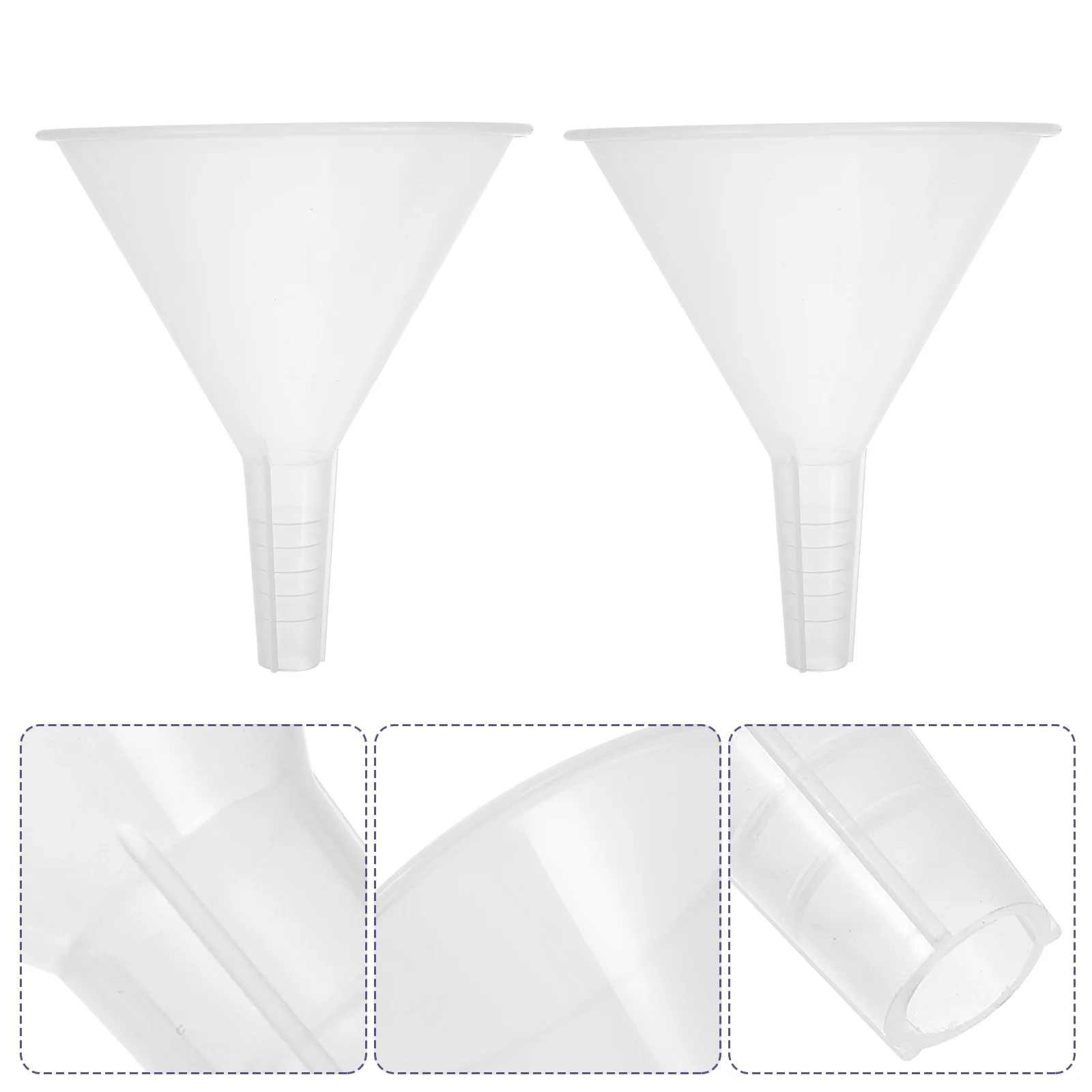 

Laboratory Funnel Scientific Plastic Filter Experiment Filling Triangle Mini Funnels