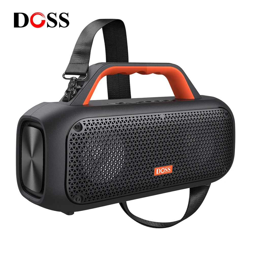 Bluetooth-Колонка DOSS, водостойкая IPX6, 60 Вт, глубокие басы