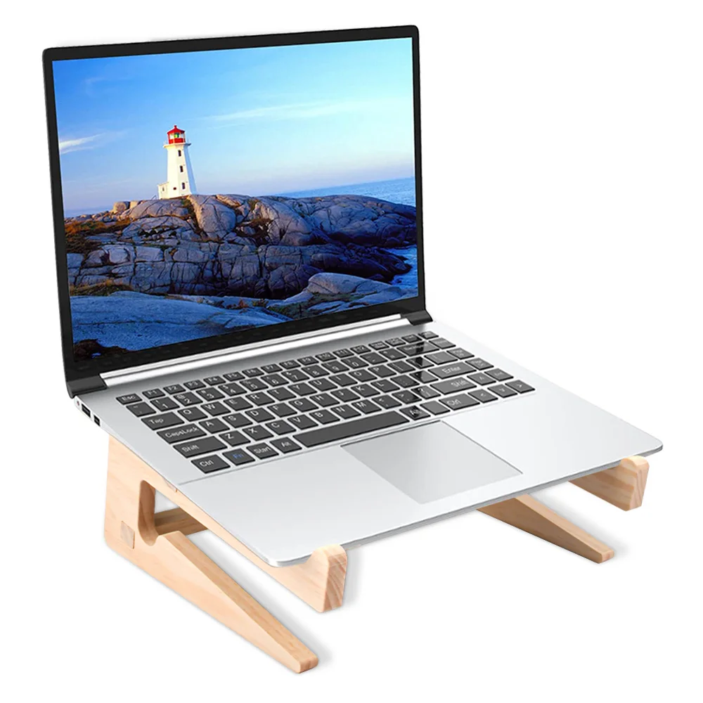Wood Universal Laptop Cooling Bracket Detachable Portable Base Stand for Notebook Macbook Notebook Holder Accessories Mount