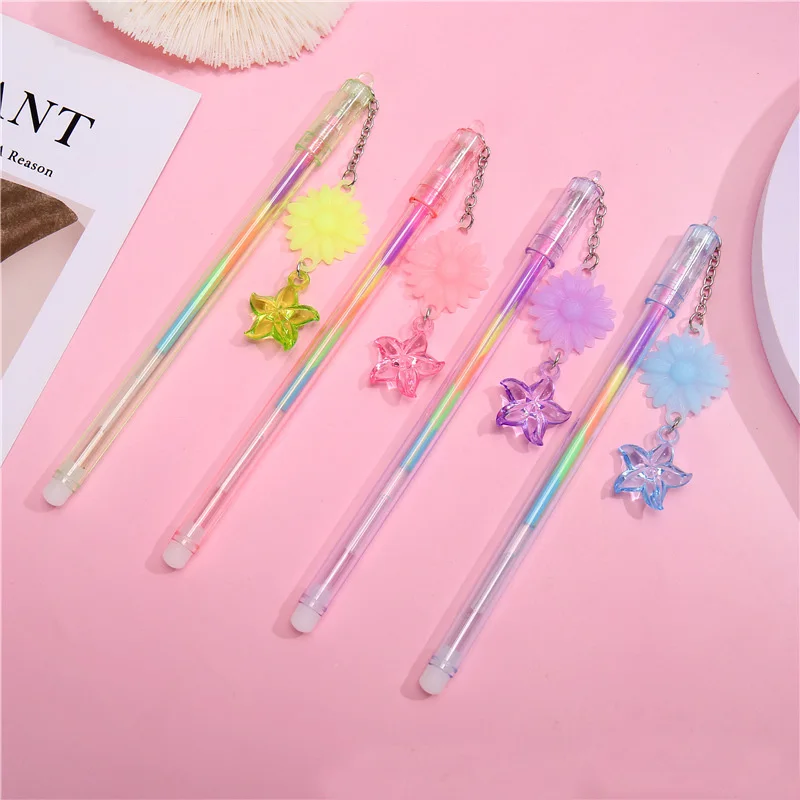 

12Pcs Kawaii Rainbow Color Gel Pen Office School Supplies Marker Gel Pens Party DIY Decorations Graffiti Pen Kids Cute Statione