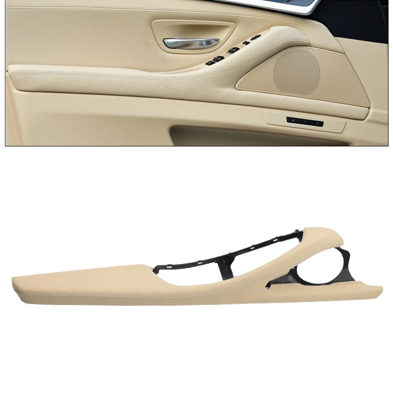 

LHD Interior Door Handle Armrest PU Leather Outer Frame Bracket For-BMW 5 Series F10 F11 F18 520I 523I 525I 528I 535I