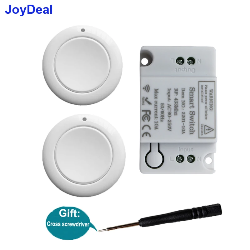 Универсальный беспроводной Радиочастотный светильник ключатель света для лампы