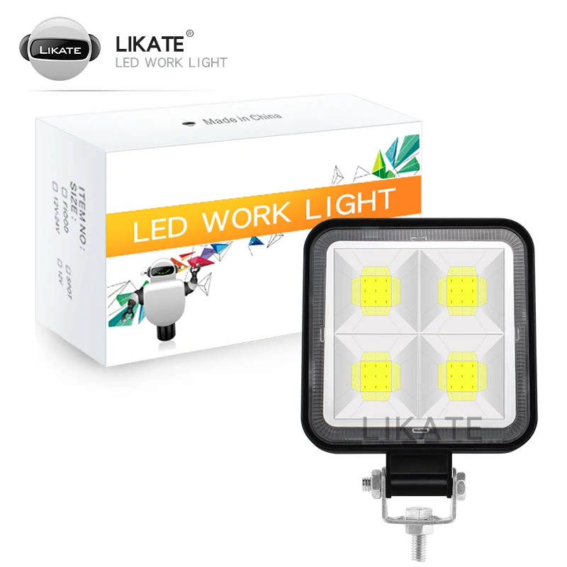 

LKT Auto LED Work Ligh Assembly 12V 24VCOB Headlight Flood Beam For Car Walking Offroad Boat Excavator SUV ATV Accessories