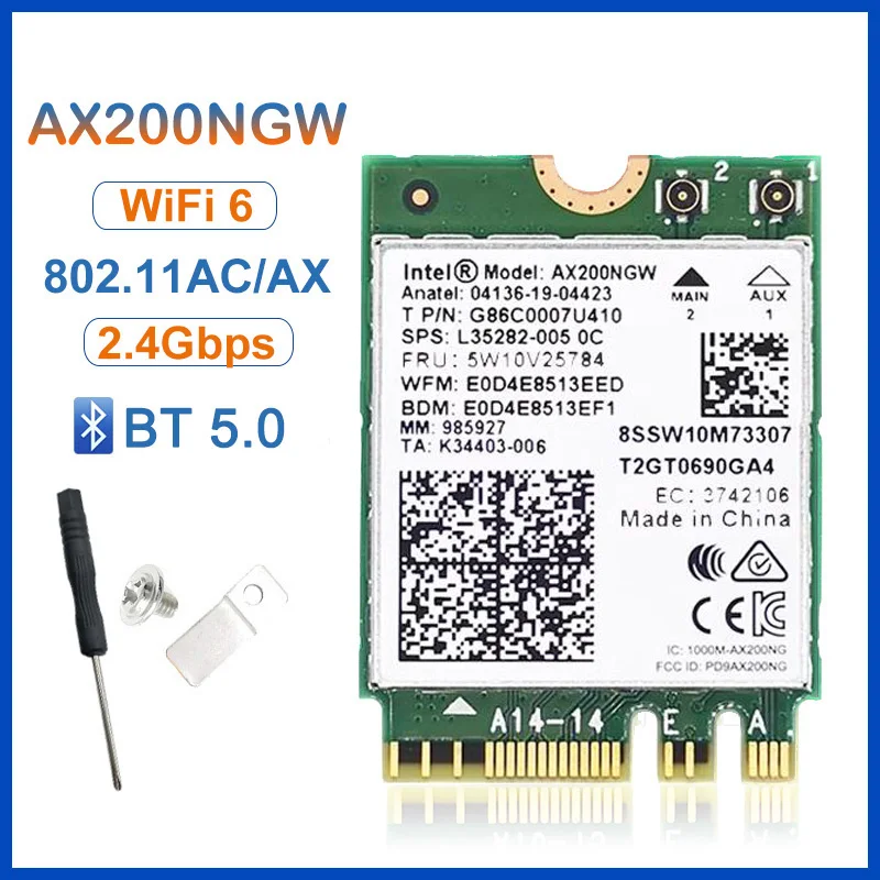 Intel wi fi 6 ax200ngw. Intel wi fi 6 ax200ngw