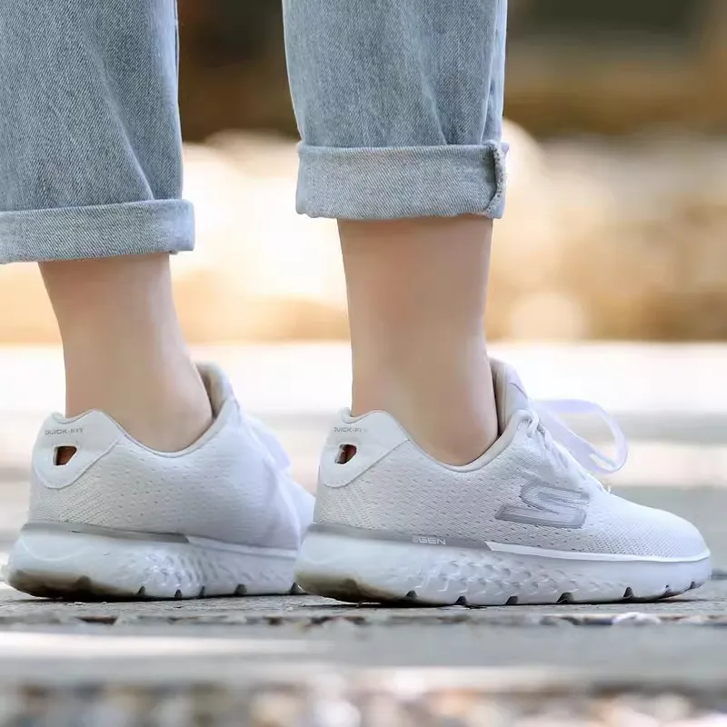 Skechers женские кроссовки летние дышащие сетчатые повседневные белые