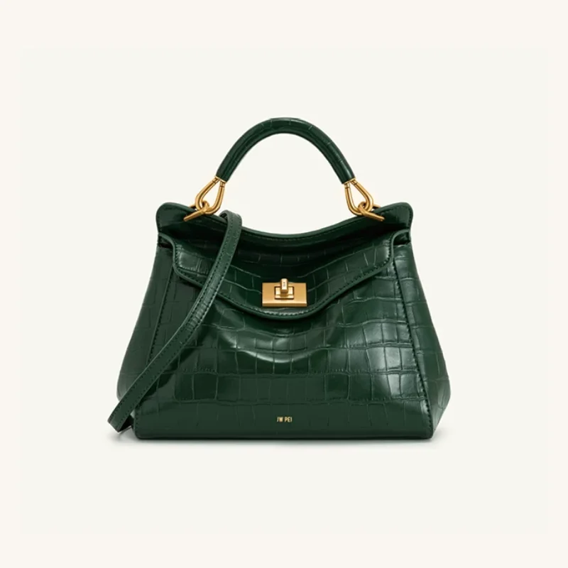 Фото Сумка-подушка JW PEI Lucia Lock Bag, модная маленькая сумочка, французская сумка через плечо, женская сумка через плечо №1