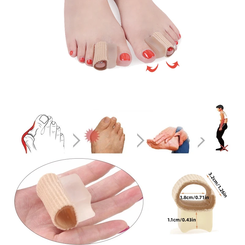 

6Pieces Thumb Adjuster Silicone Gel Feet Care Orthotics Hallux Valgus Corrector Bunion Toe Separators Overlapping Straightener