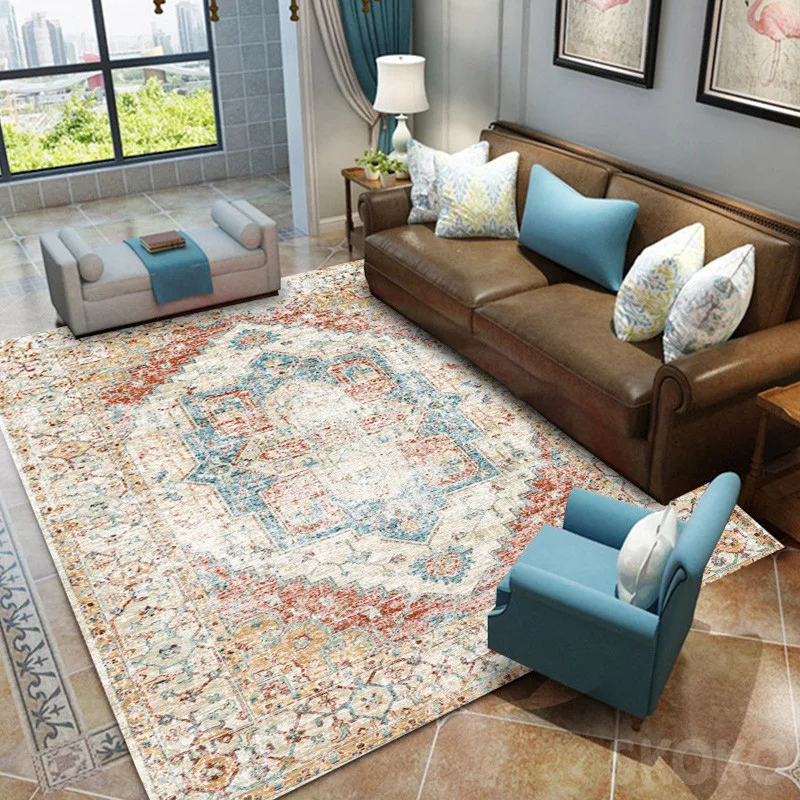 

Винтажный персидский ковер в марокканском стиле для дома, гостиной, спальни, офиса, пола, американский ретро