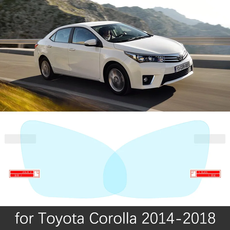 

Для Toyota Corolla 2014 ~ 2018 E160 E170 160 170 полное покрытие противотуманная пленка для зеркала заднего вида непромокаемая противотуманная пленка аксессуары