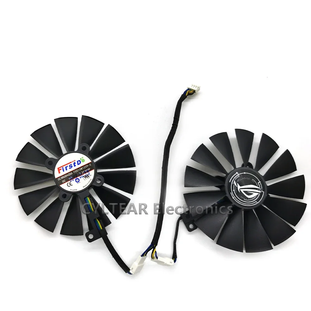 Фото Вентилятор FDC10M12S9-C 0.25AMP RX470 RX570 для видеокарт ASUS AREZ Radeon RX 470 570 4G ROG STRIX GAMING OC GAMING №2