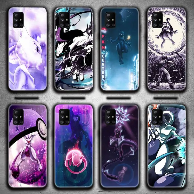 

Pokemon Mewtwo Phone Case For Samsung Galaxy A52 A21S A02S A12 A31 A81 A10 A30 A32 A50 A80 A71 A51 5G