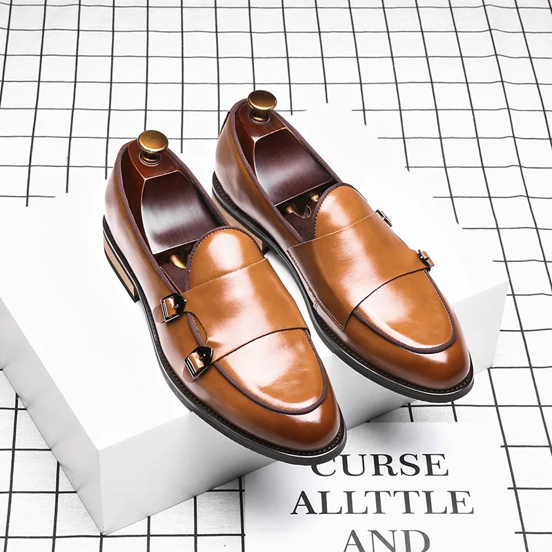 Деловые мужские лоферы модные всесезонные универсальные стильные для свадьбы