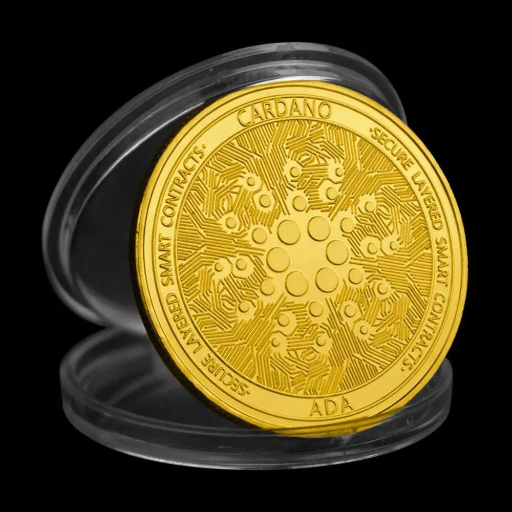 

Ada Cardano Crypto Coin Cryptocurrency Collectible Coin In Code We Trust Art Collection Physical Gold Plated Commemorative Coin