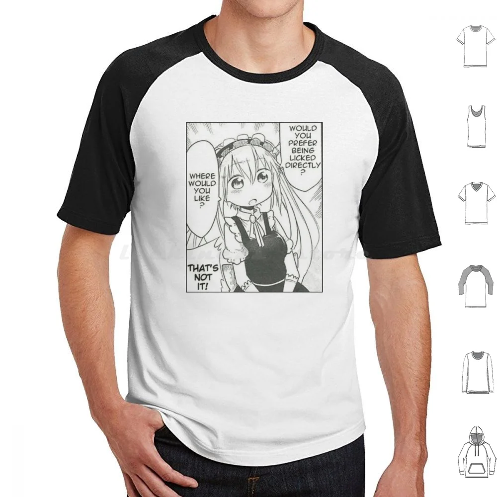 

Miss Kobayashi'S Dragon Maid-You You Prefer Being Licked Directly  T Shirt 6Xl Cotton Cool Tee Dragon Maid Tohru Miss