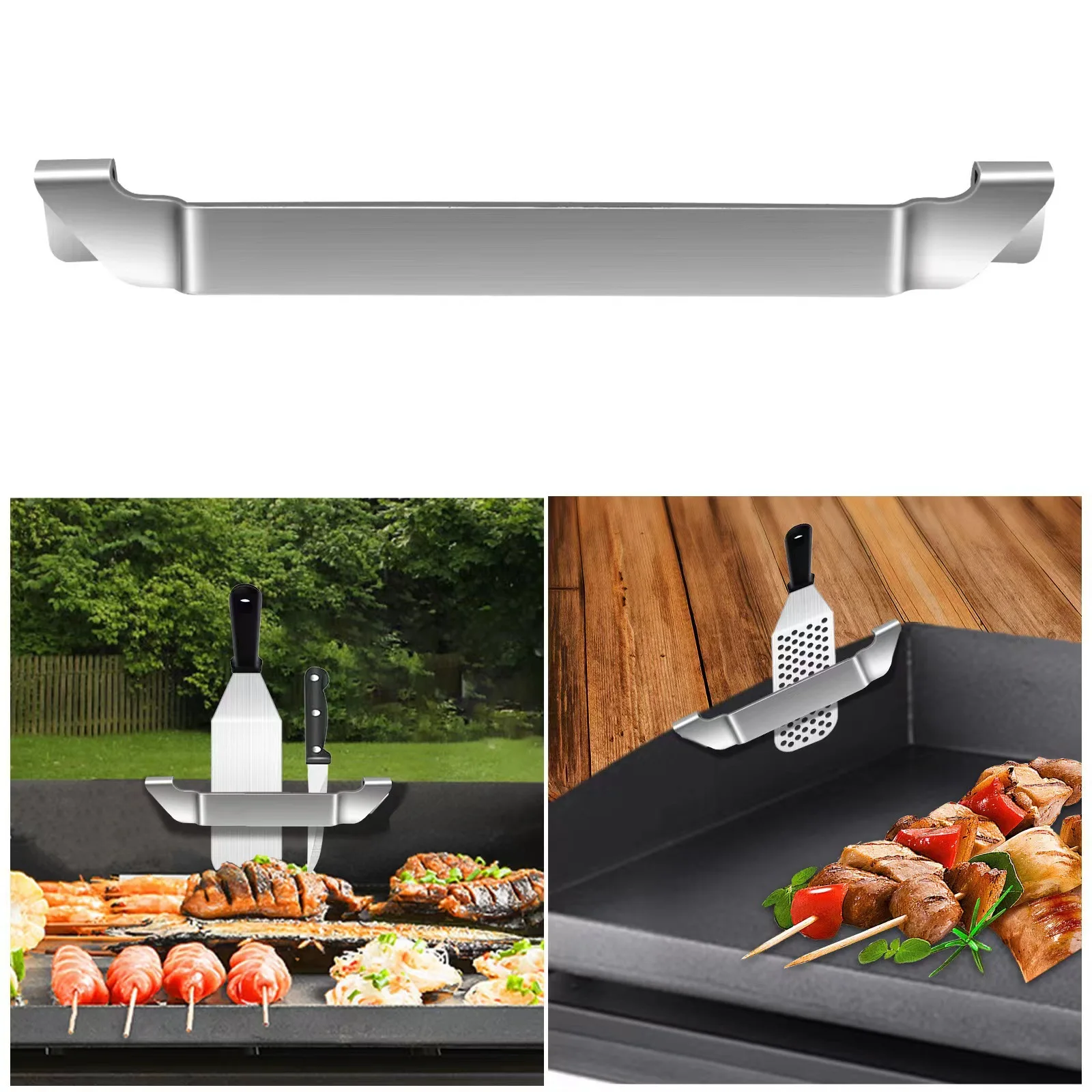

Blackstone Griddle Spatula Holder Steel Barbecue Tool Hold Rack Griddle Accessories for Blackstone Camp Chef Flat Top Griddle