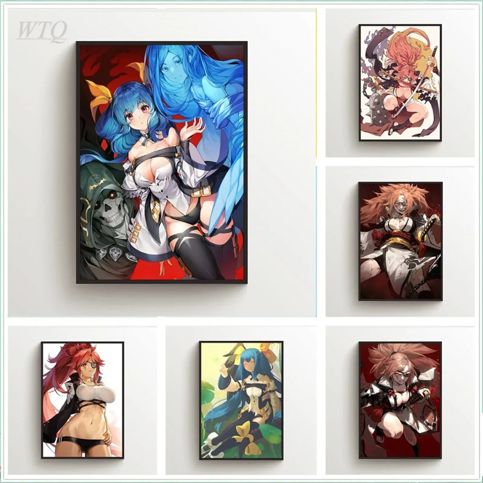 Картина на холсте с изображением героев аниме Виная Шестерня