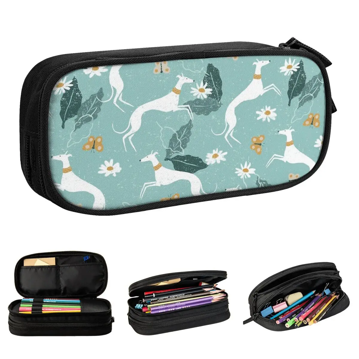 

Greyhound пеналы с бабочками, итальянские животные, большой держатель для хранения, канцелярские товары