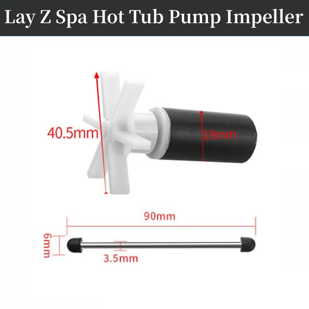 

Lay Z Spa Hot Tub Pump Impeller/ Rotor E02 Fix Water Pump Impeller Silent Mini Aquarium Garden Pool Accessories Pump Impeller