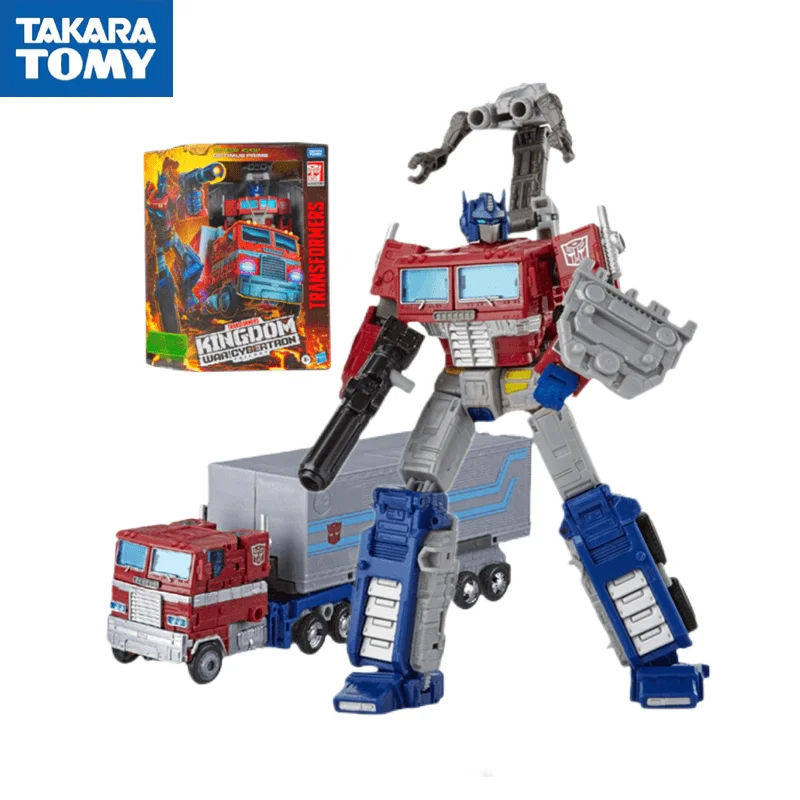 

TAKARA TOMY Transformers Studio Optimus Prime Siege Kingdom Series with Carriage 3C Version Movable Hand Collection Gift