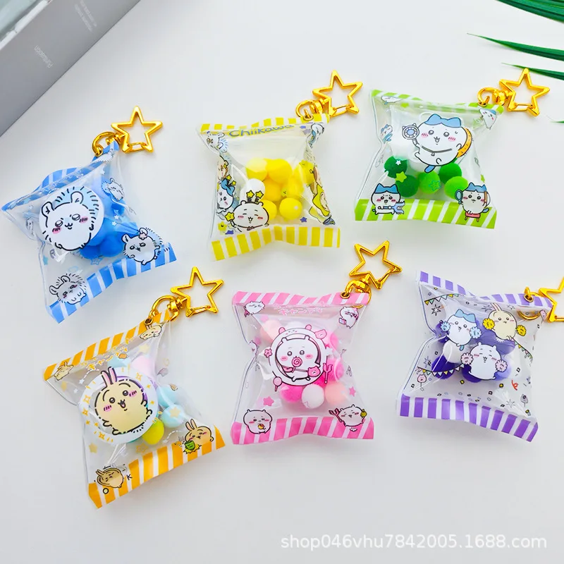 Kawaii Chiikawa аниме хобби Hachiware Usagi мультфильм надувная Сумка милый брелок подвеска