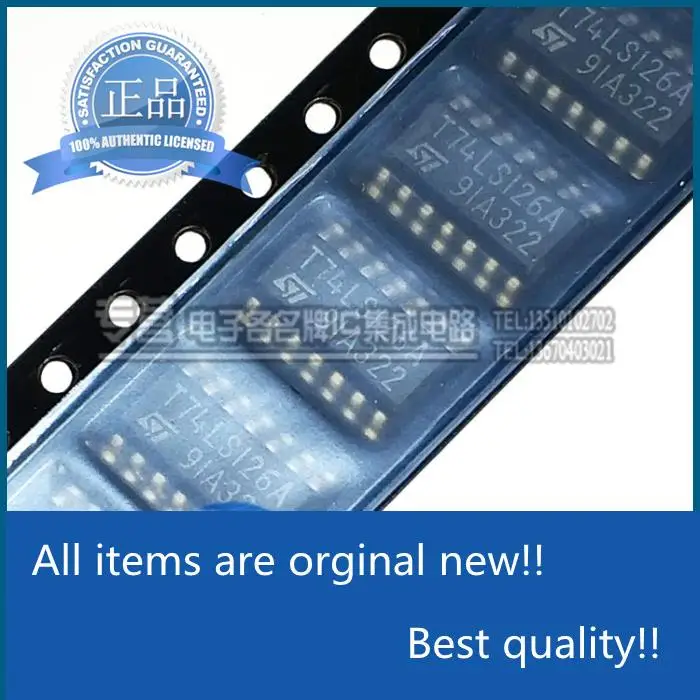 

10pcs orginal new T74LS126M013TR Silkscreen T74LS126A SMD SOP-14/3.9mm