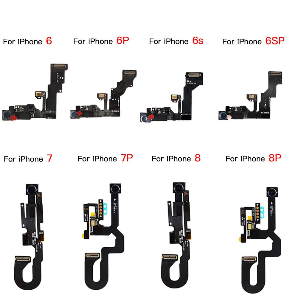 

Front Camera Flex For iPhone 6 6P 6s 7 7P 8 Plus Facing Camera With Sensor Proximity Light And Microphone Flex Cable Replacement