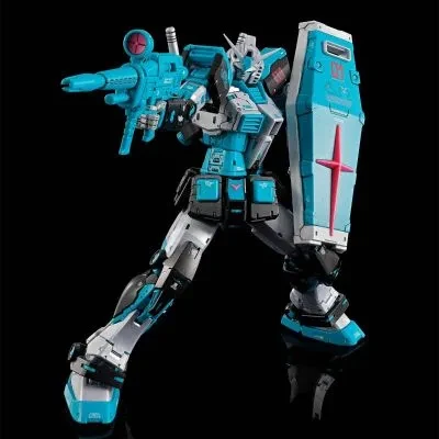 Фото Коллекционная пластиковая модель Bandai RG RX-78-2 Gundam Ver.2.0 Hatsune Miku (Гундам) для самостоятельной сборки, аниме-фигурка, настольное украшение, подарок, игрушка №4