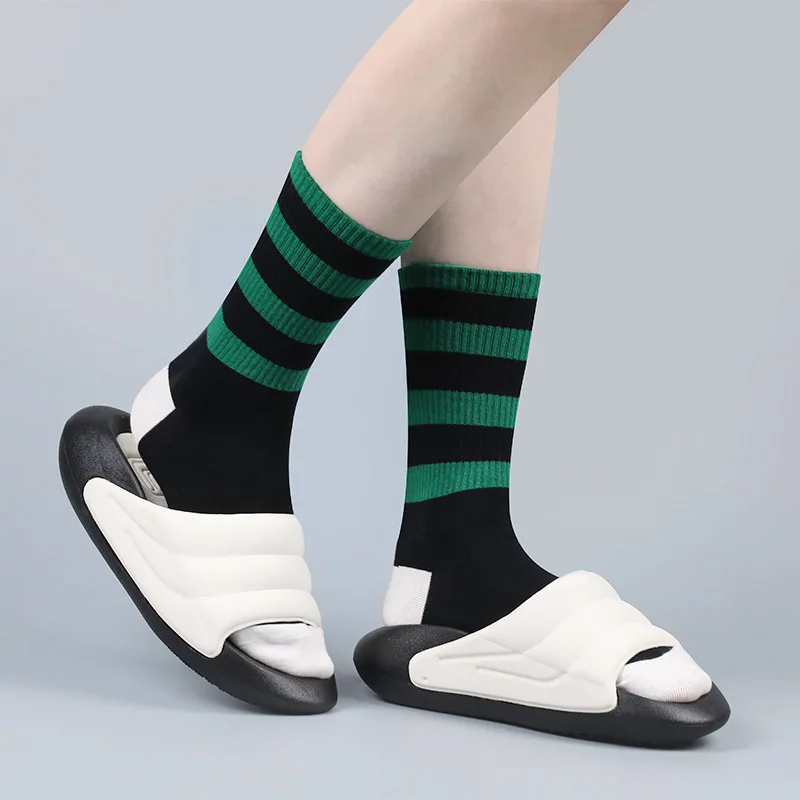 Fashion Indoor Street Slippers For Women Men Summer Platform Shoes For Couples Thick Sole Female Male Home Shower Beach Slides