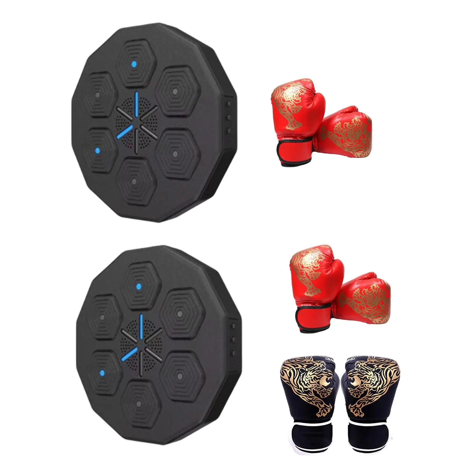 

Smart Boxing Training Target with Boxing Gloves Household Home Gym Punching Pad Reaction Target Music Boxing Machine