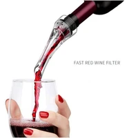 magic wine decanter red wine aerating pourer spout decanter wine aerator quick aerating pouring tool pump home portable filter