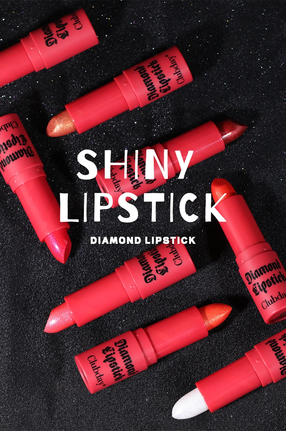 MISS ROSE Блестящая алмазная помада Блеск для губ Нейтральные розовые оттенки Макияж