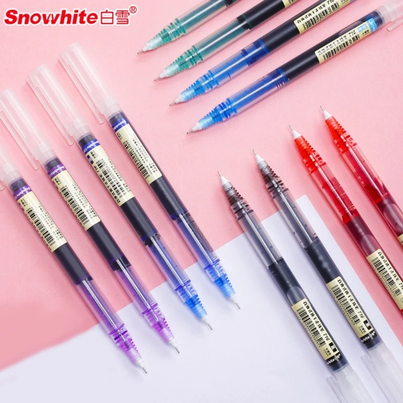 

QX2B 12 Pcs Multicolour Gel Pen Fine Point Marker Quick Dry Ink Pen Office School Drawing Pen for bullet Journaling Writing