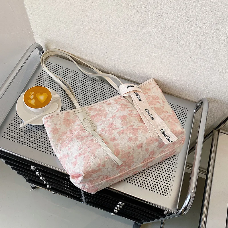 

Женская сумка-тоут с кожаной ручкой, вместительная винтажная сумка на плечо