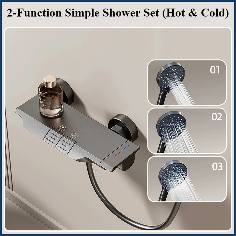 

Двухсторонняя душевая система с выпуском воды, настенный смеситель для душа в ванной комнате, набор для душа под давлением с дождевой водой