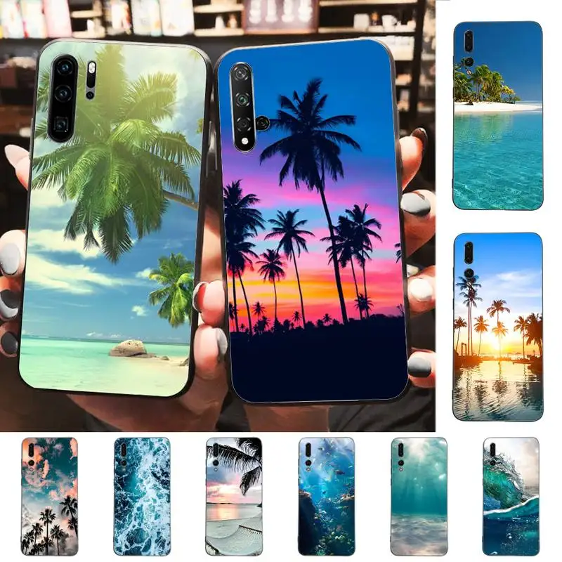 

Sea Beach Phone Case for Huawei P30 40 20 10 8 9 lite pro plus Psmart2019