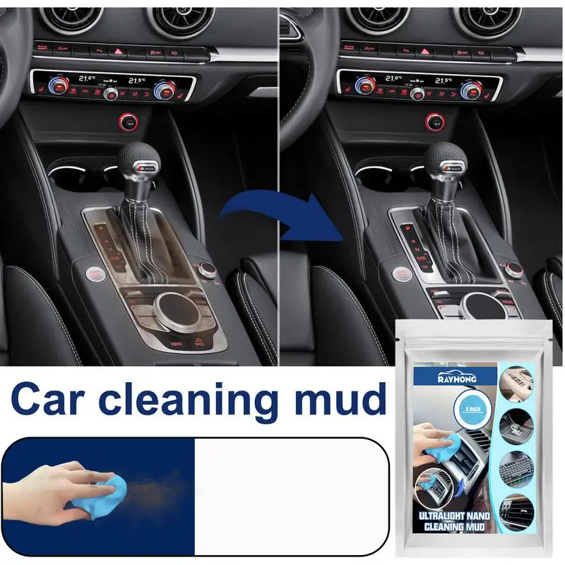 

Car Cleaning Gel Car Crevice Cleaner Auto Air Vent Interior Detail Removal Gel Detailing Putty Gel Reusable Laptop Cleaner Mud